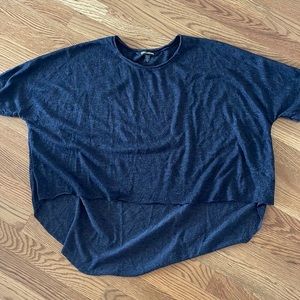 Barely worn, oversized high low shirt, comfy, one in white and in dark grey